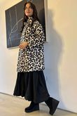 Cori Longline Jacket Leopard
